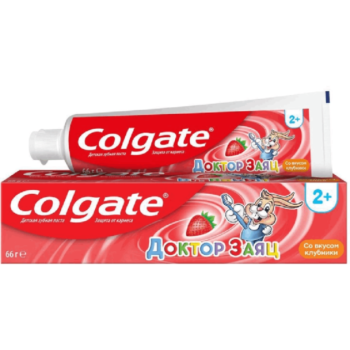 Uşaq Diş Məcunu Colgate Doktor Zayac 2+ Çiyələk 50 ml