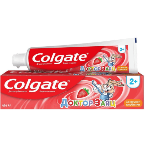 Uşaq Diş Məcunu Colgate Doktor Zayac 2+ Çiyələk 50 ml