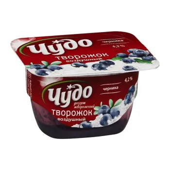 ÇUDO YOQURT KƏSMİKLİ 100 Q ÇERNİKA 4,2%